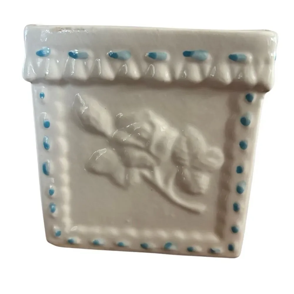 Nursery Baby Block Ceramic Planter